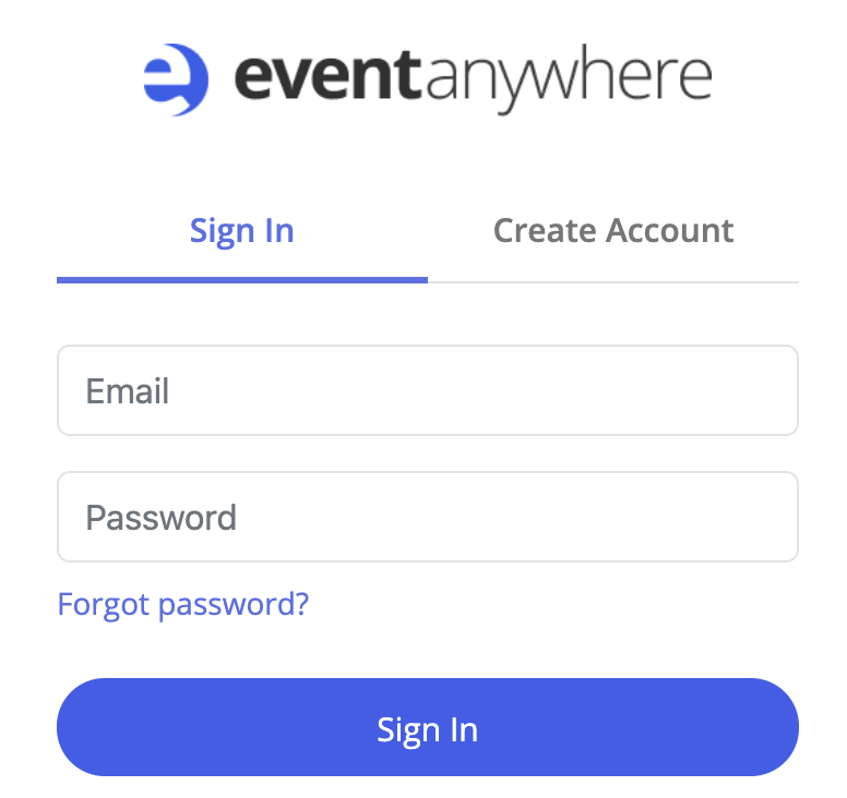 Create Event Anywhere Account