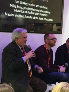 Miles Berry and Tom Starkey taking questions at BETT 2016