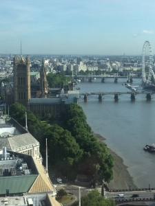 Westminster on a summers day from the Millbank Tower