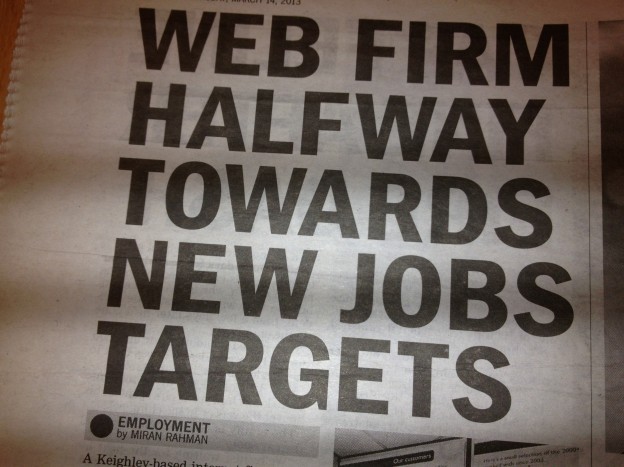 Halfway to jobs target